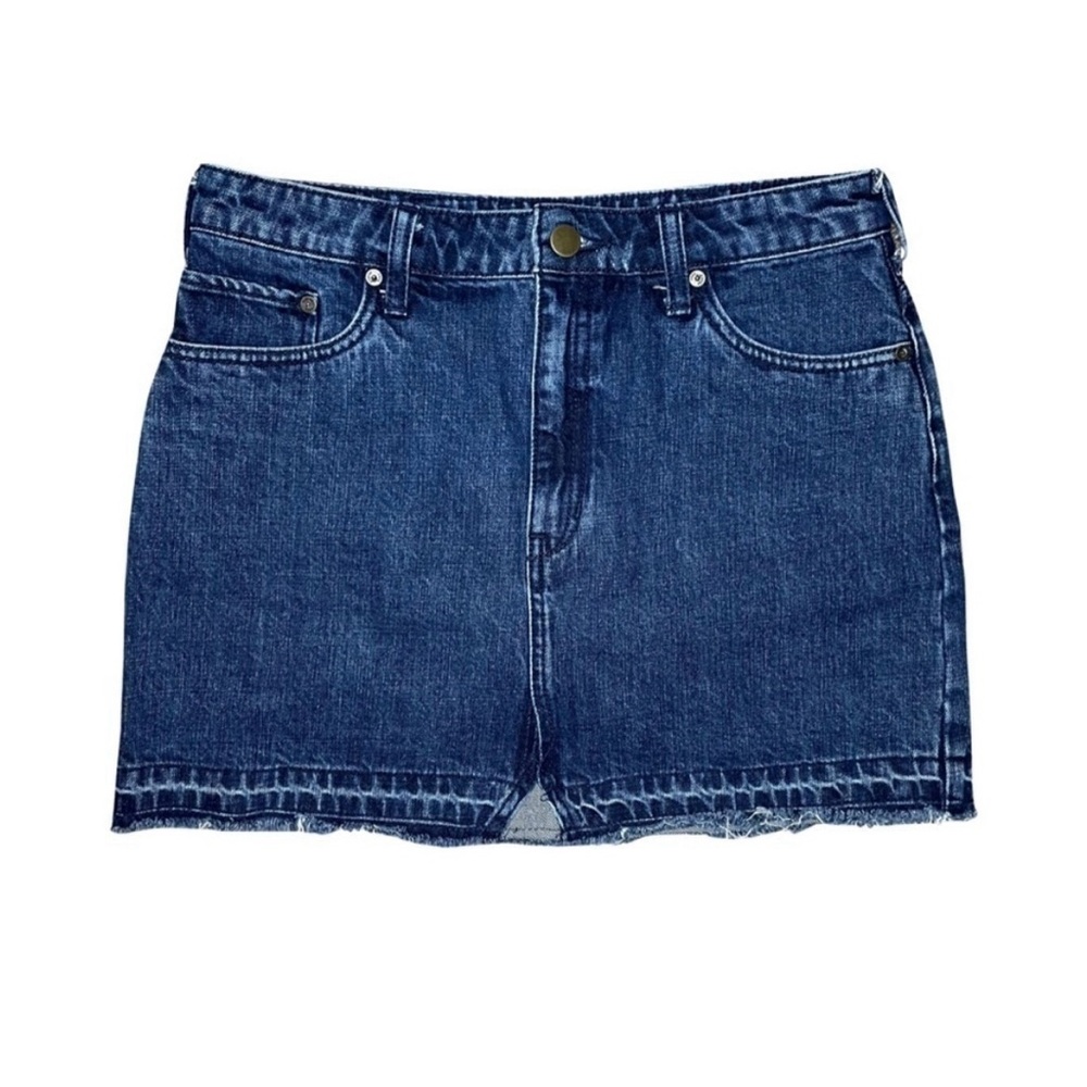 Free People denim mini skirt